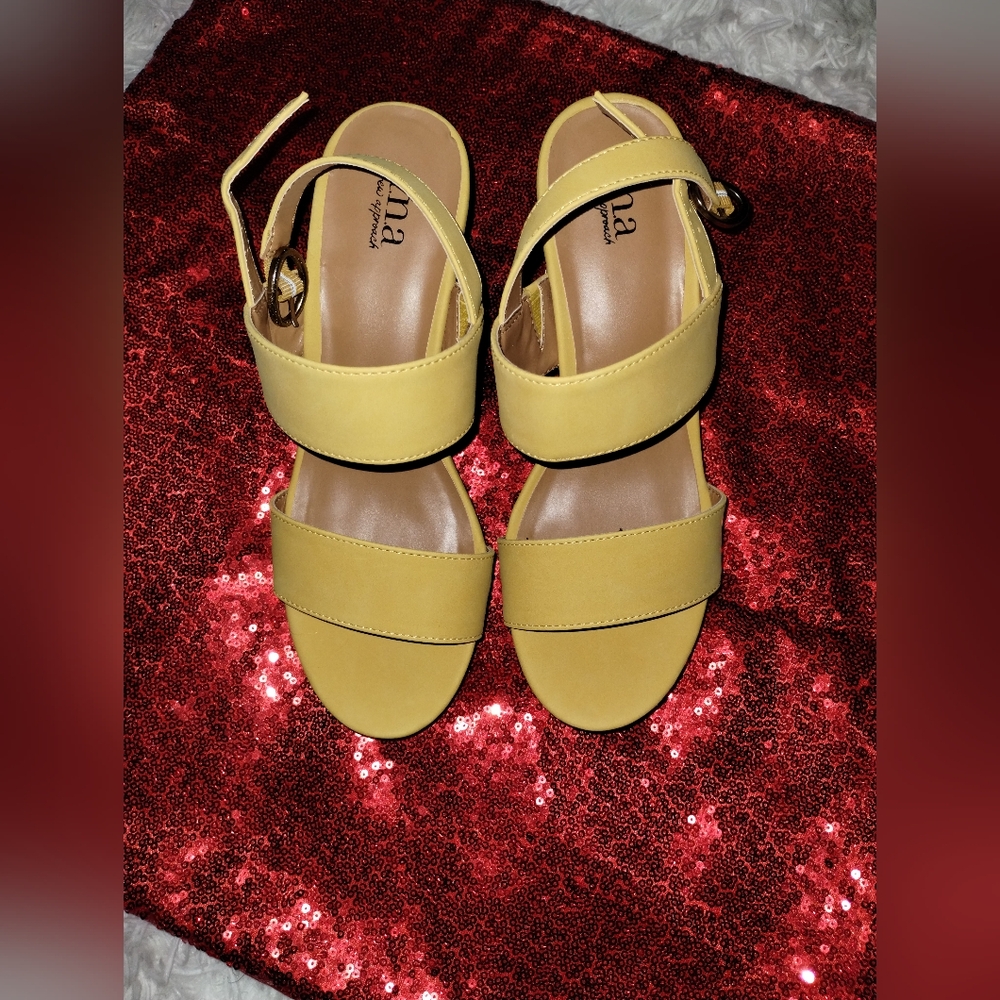 Yellow Sandal Heels